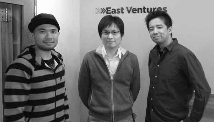 左からEV 衛藤バタラ、エフビーランク代表 森雅秀、EV 松山太河